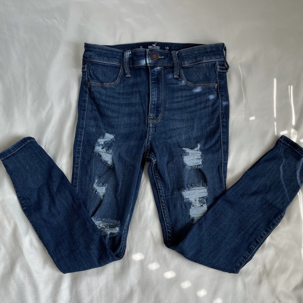 High Rise crop jeans leggings